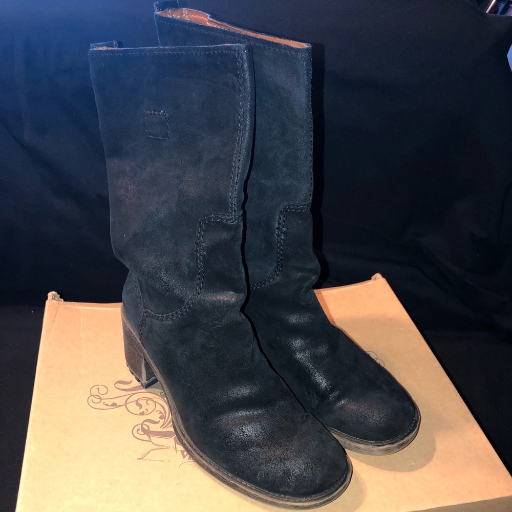 Nine West Black Suede Boots